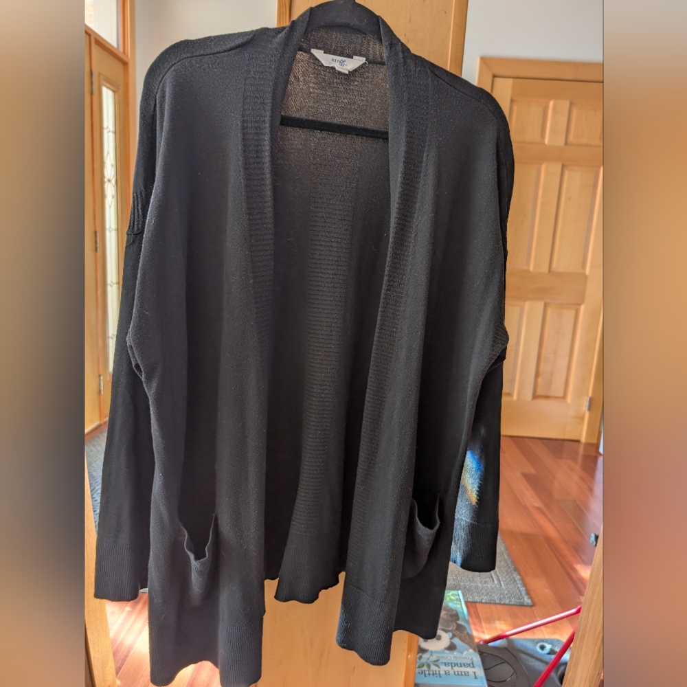 Terra & Sky Black Knit Sweater